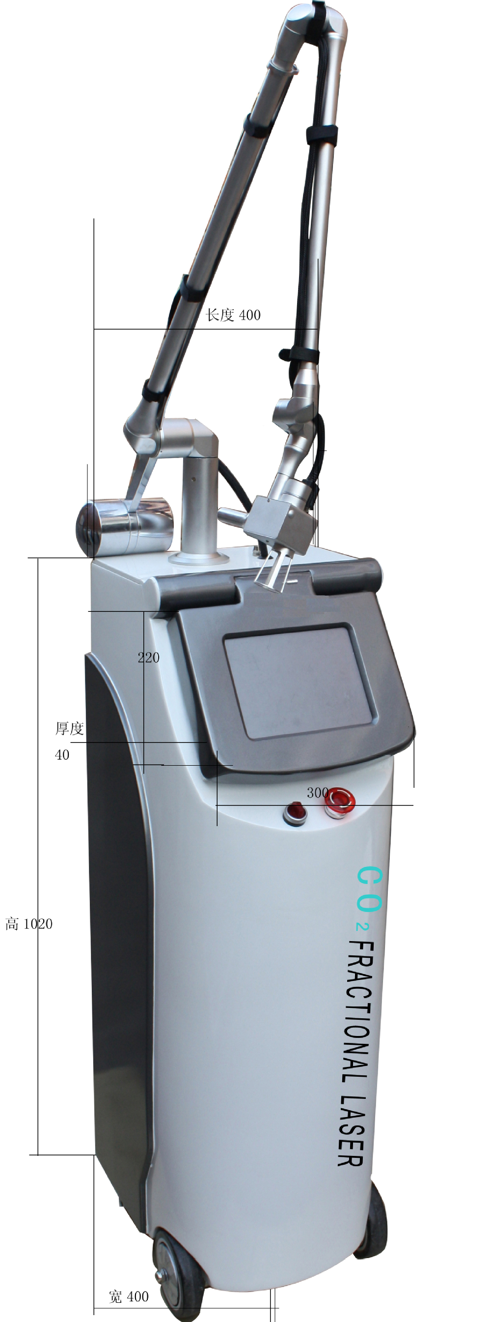 Máquina fracionária 10600nm do laser do CO2 Vaginal Multifunction livre de dor