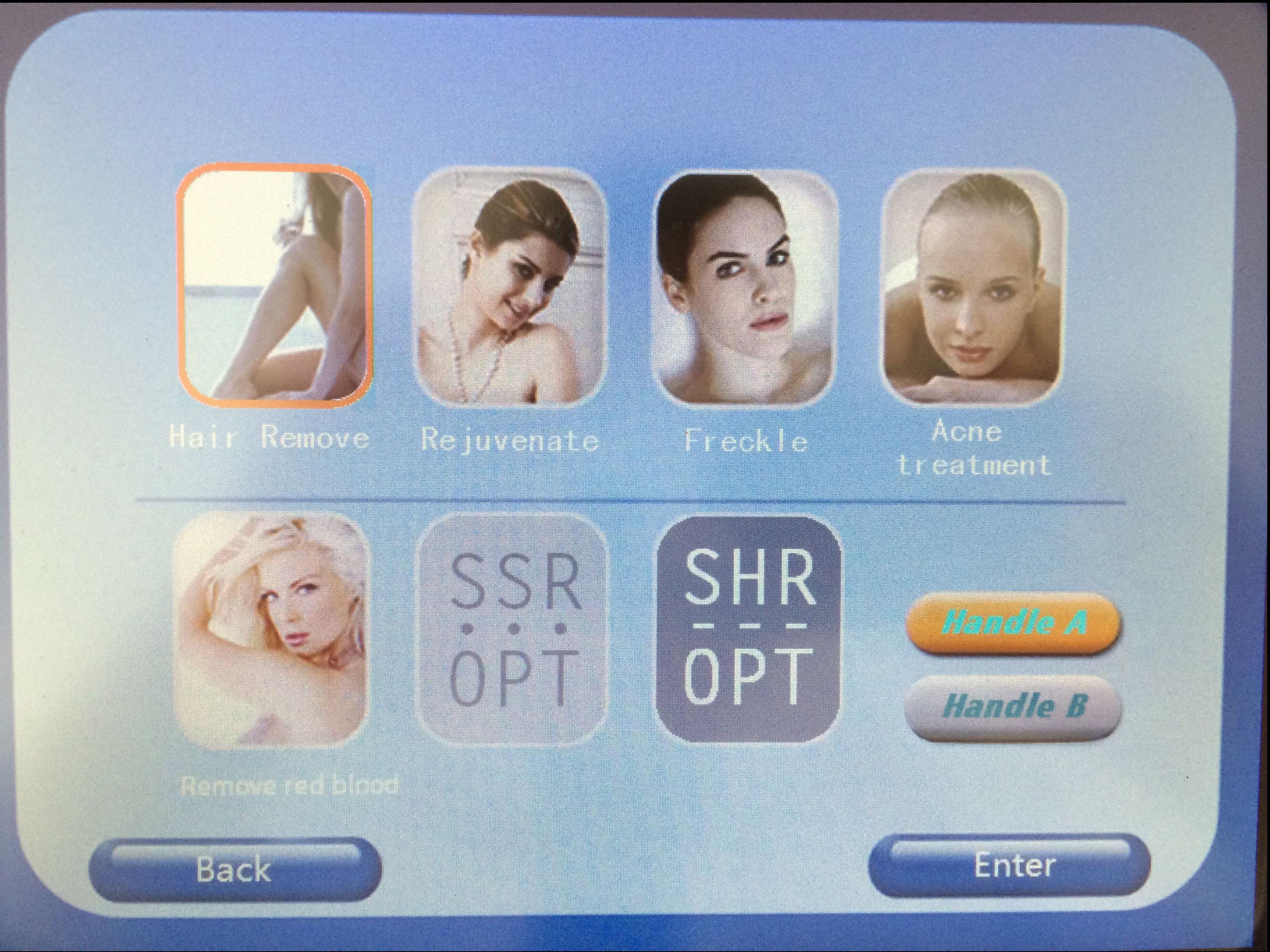 2000W E - A remoção clara do cabelo do RF IPL faz à máquina o Portable para o salão de beleza fêmea