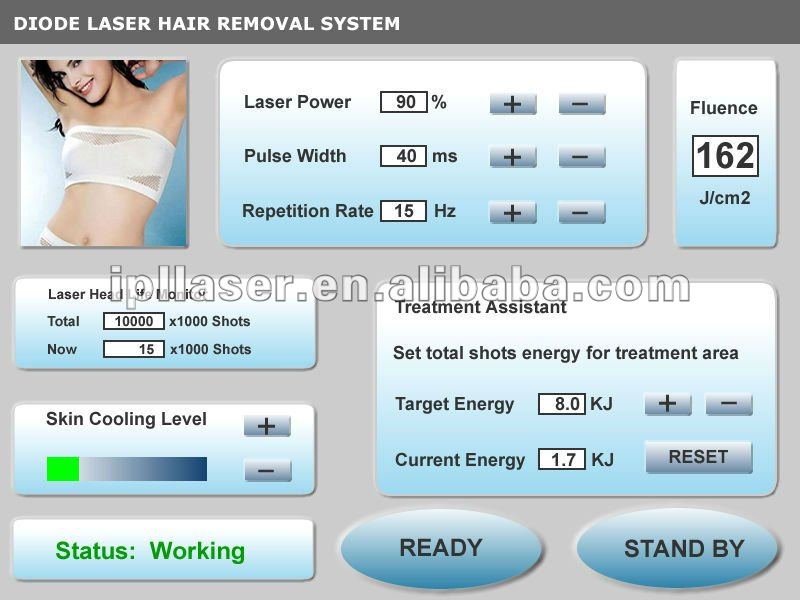 Laser permanente portátil do diodo de semicondutor da redução do cabelo do Ipl