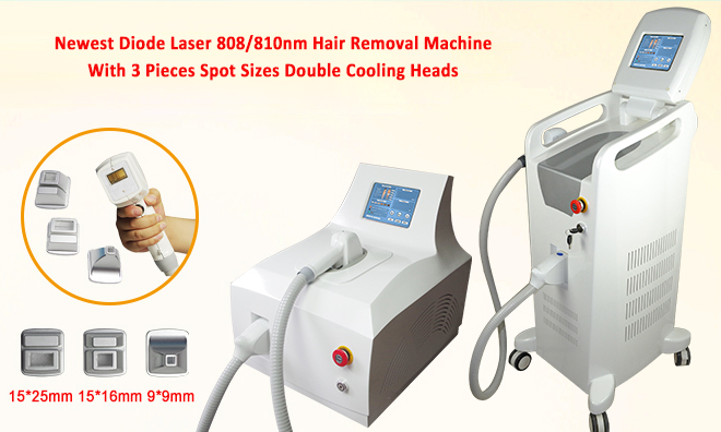 Refrigerar de ar portátil da máquina da remoção do cabelo do laser do diodo da onda contínua 810nm